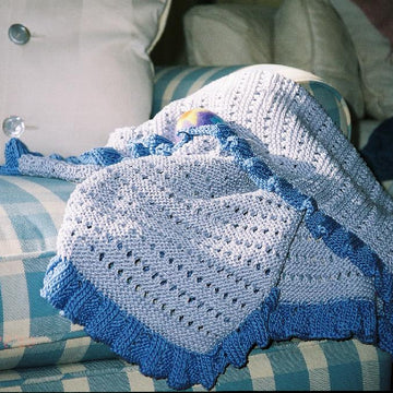 Two-Color Lace Blanket