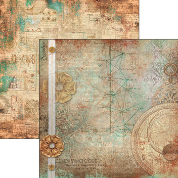 Ciao Bella Double-Sided Cardstock 90lb 12"X11.6" 10/Pkg - I Codici, Codex Leonardo