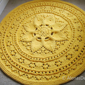 Floral Lace Rug