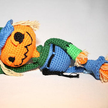 Scarekin (Pumpkin Scarecrow) - Amigurumi