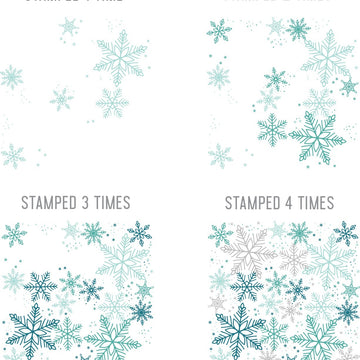 Concord & 9th Clear Stamps 6"X6" - Snowflakes Turnabout