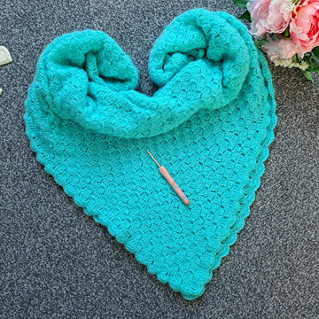 Crochet Emerald Victorian Shawl Pattern