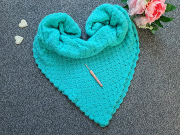 Crochet Emerald Victorian Shawl Pattern