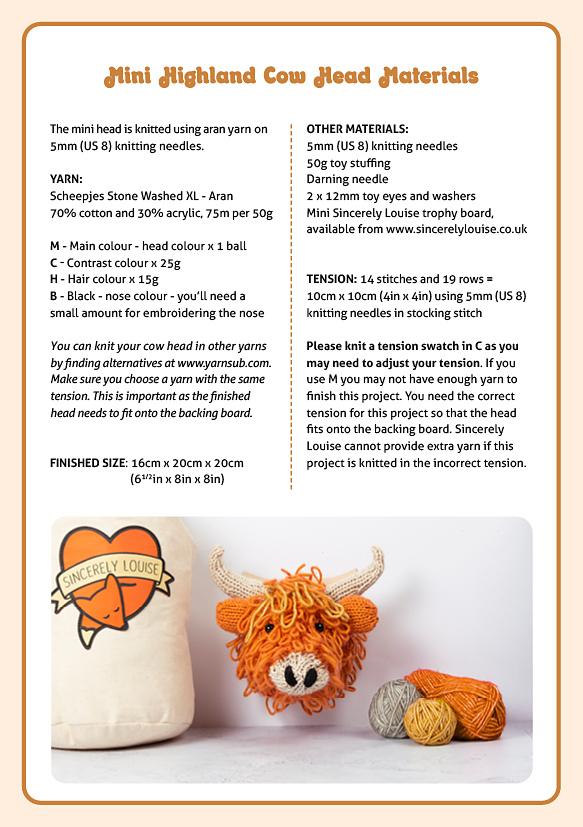 Highland Cow Head