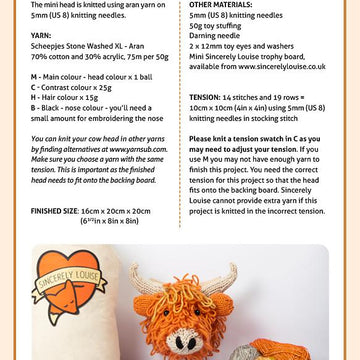 Highland Cow Head