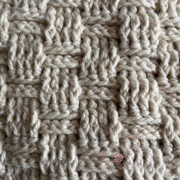 Basketweave crochet washcloth