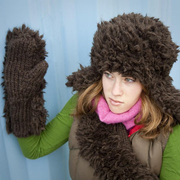 Fur Hat and Mittens