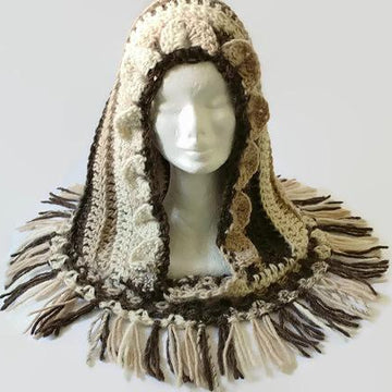 Boho Fringed Hood