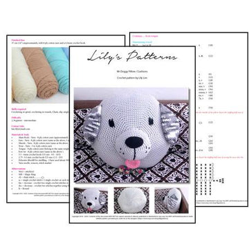 Crochet Dog Pillow cushion