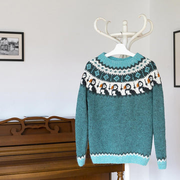 PUFFIN Bird Icelandic Lopapeysa Sweater for Adults and Kids