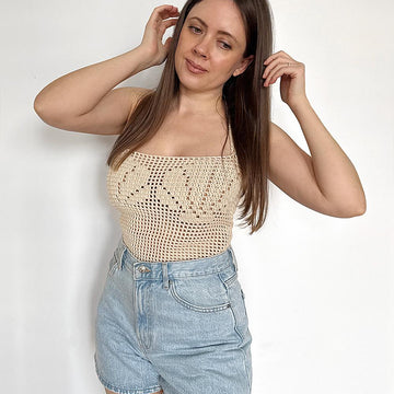 Mesh Shells Tube Top
