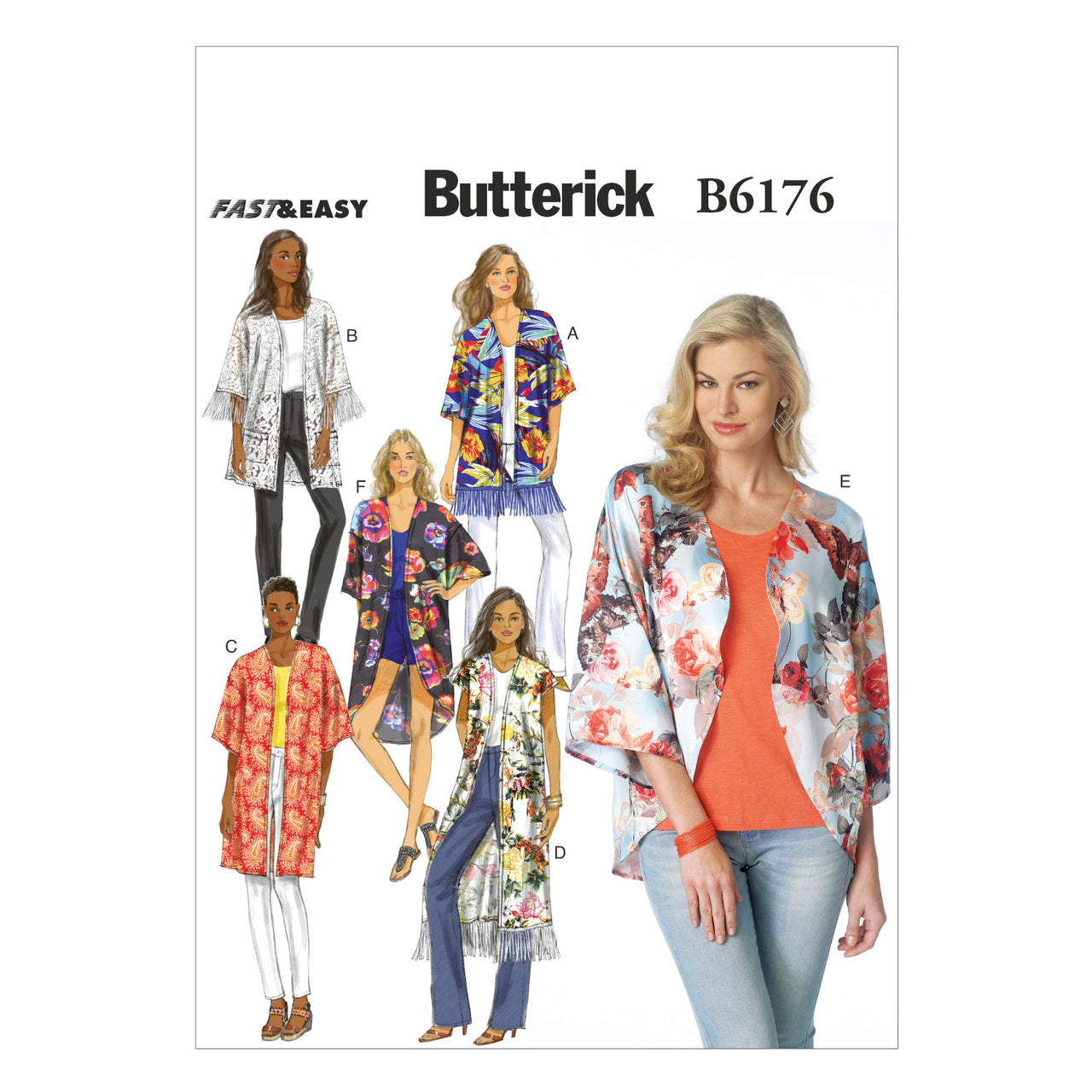 Butterick Misses' Jacket B6176 - Sewing Pattern\n