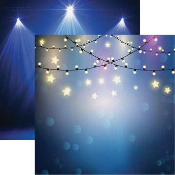 Reminisce Light It Up Double-Sided Cardstock 12"X12" 25/Pkg - Starry Lights
