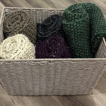 Seed Stitch Infinity Scarf