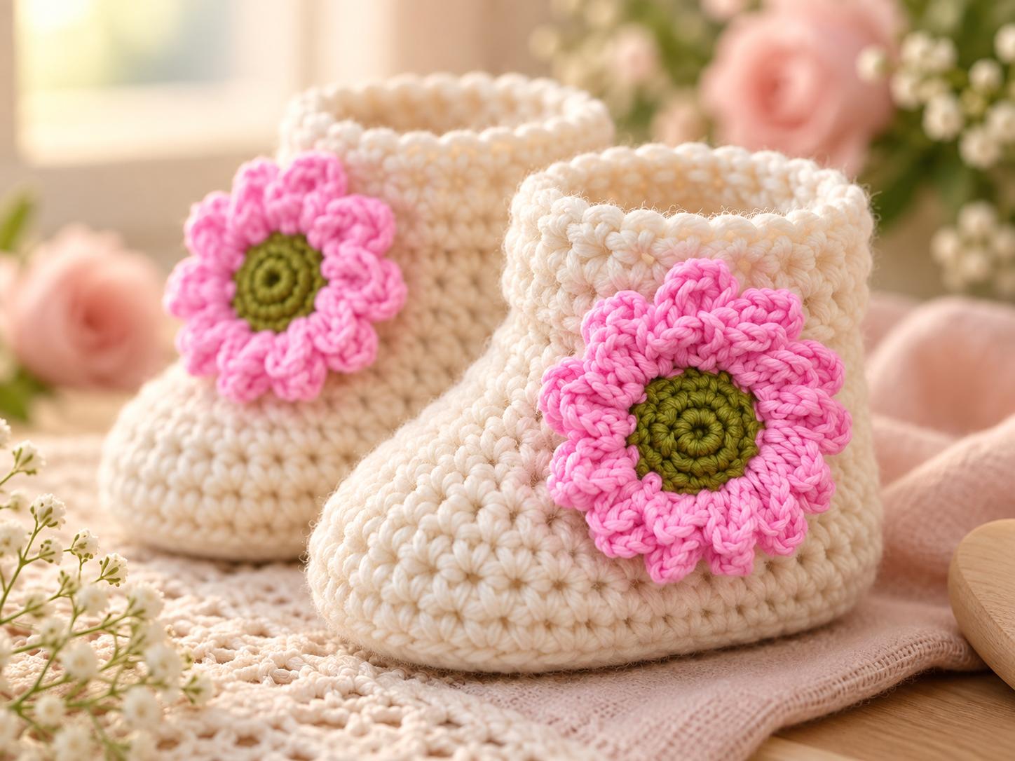 Crochet Multilayer Flower Hair Band Pattern – PDF + Video Tutorial