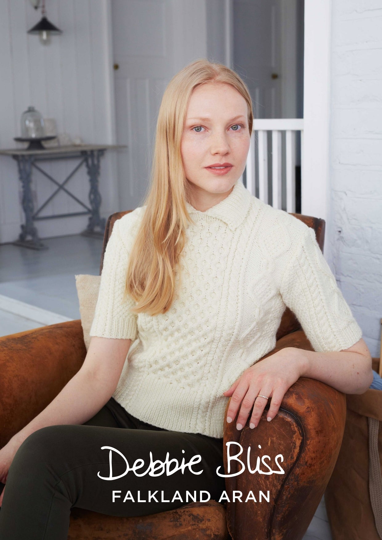 "Celia Jumper" - Jumper Knitting Pattern For Women in Debbie Bliss Falkland Aran - DBS029