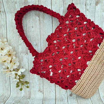 Flower Lace Tote Bag Crochet Pattern