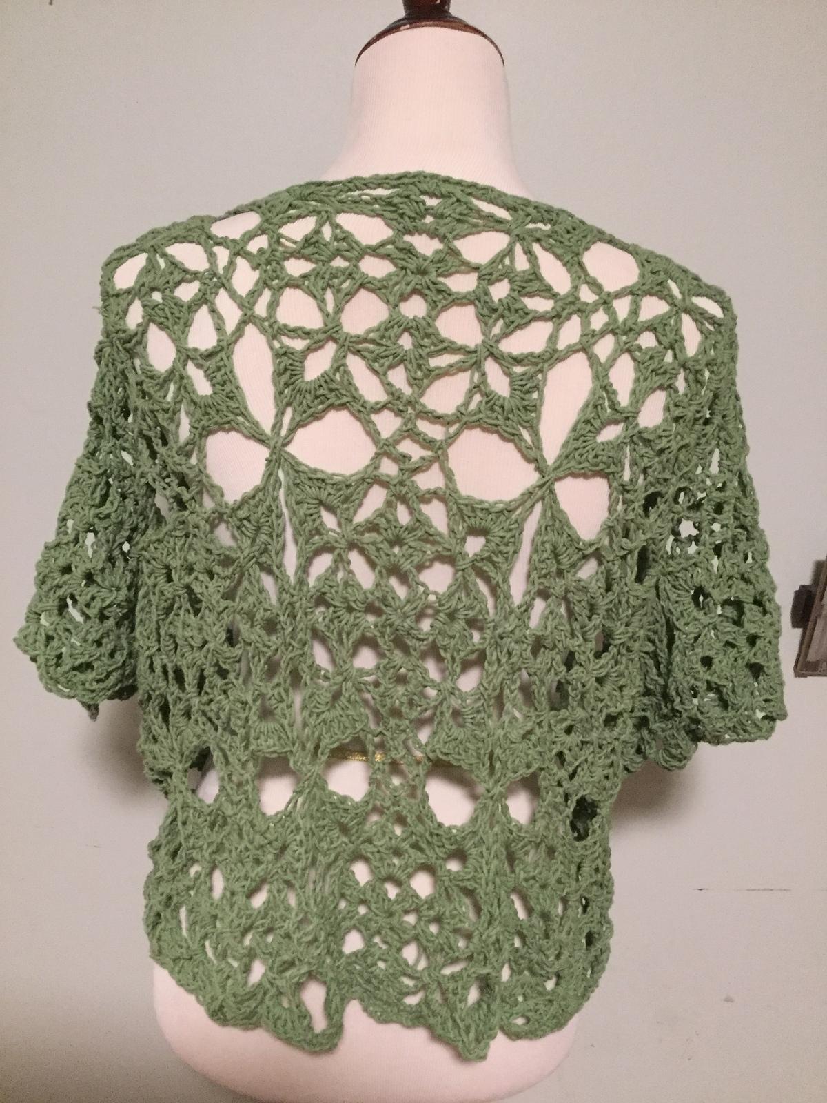 Twist-Front Lace Motif Sweater Top