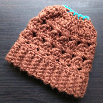 Chunky X Ponytail Hat | Crochet Pattern