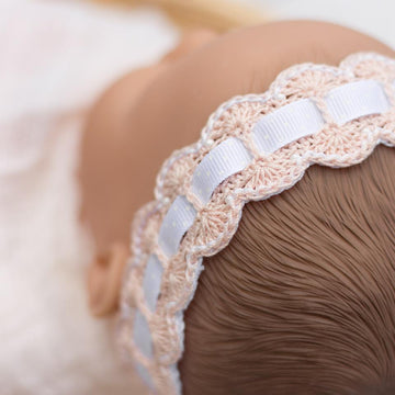 Scalloped Lace Baby Headband