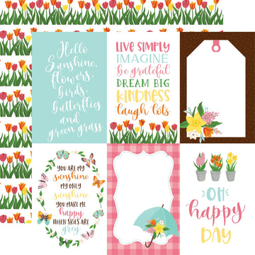 Echo Park Paper I Love Spring Double-Sided Cardstock 12"X12" 25/Pkg - 4"X6" Journaling Cards