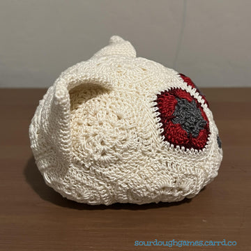 African Flower Cat Skull