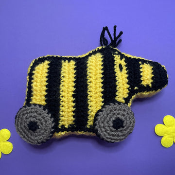 Tigered Duck and Frog amigurumi