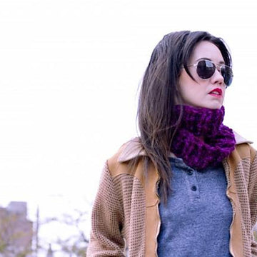 Ribbed Möbius Cowl
