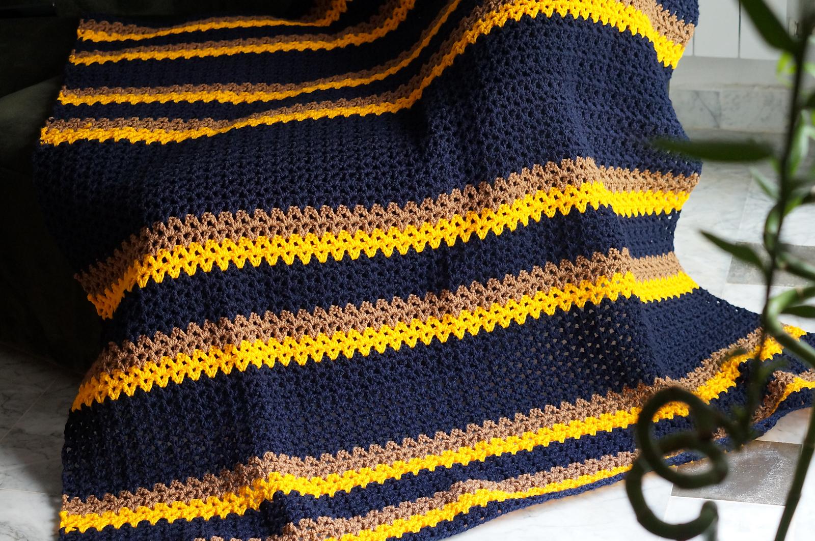 V stylish blanket