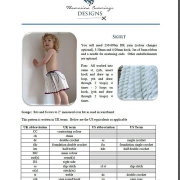 Skirt with Ribbon Detail at Waistband
