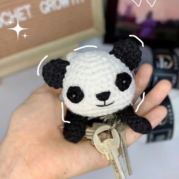 Baby Panda Keychain Holder