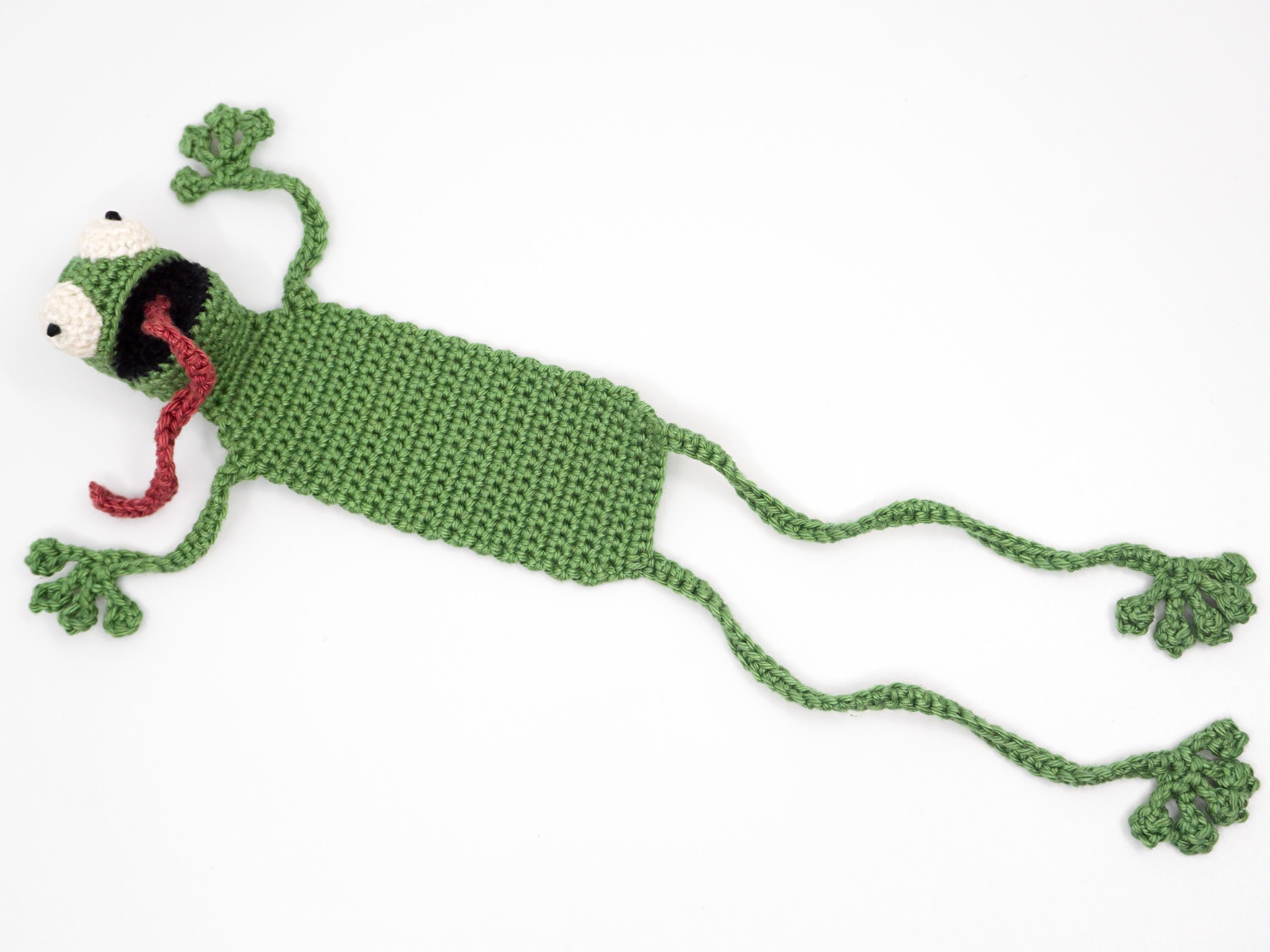 Frog Bookmark Crochet Pattern