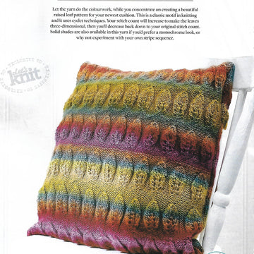 Embossed Leaves Cushion Cover