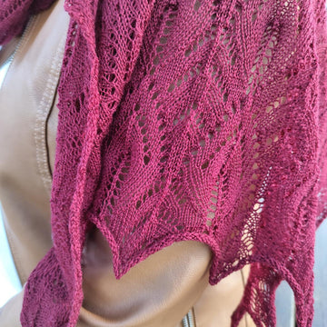 Peacock Feather Lace Shawl