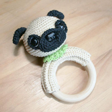 Pug Rattle Ring