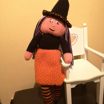 Priscilla the Pumpkin Witch & Pudding the Cat