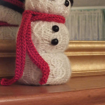 Scented Cabled Snowman