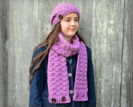 Receeding Shells Beanie and Scarf