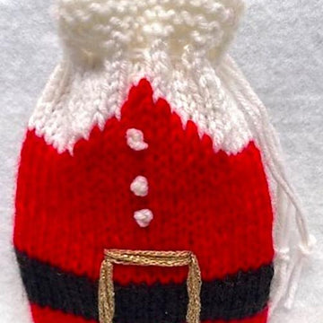Santa Outfit Drawstring Gift Bag