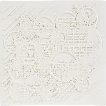 Carabelle Studio Art Printing Square Rubber Texture Plate - Flying Bubbles