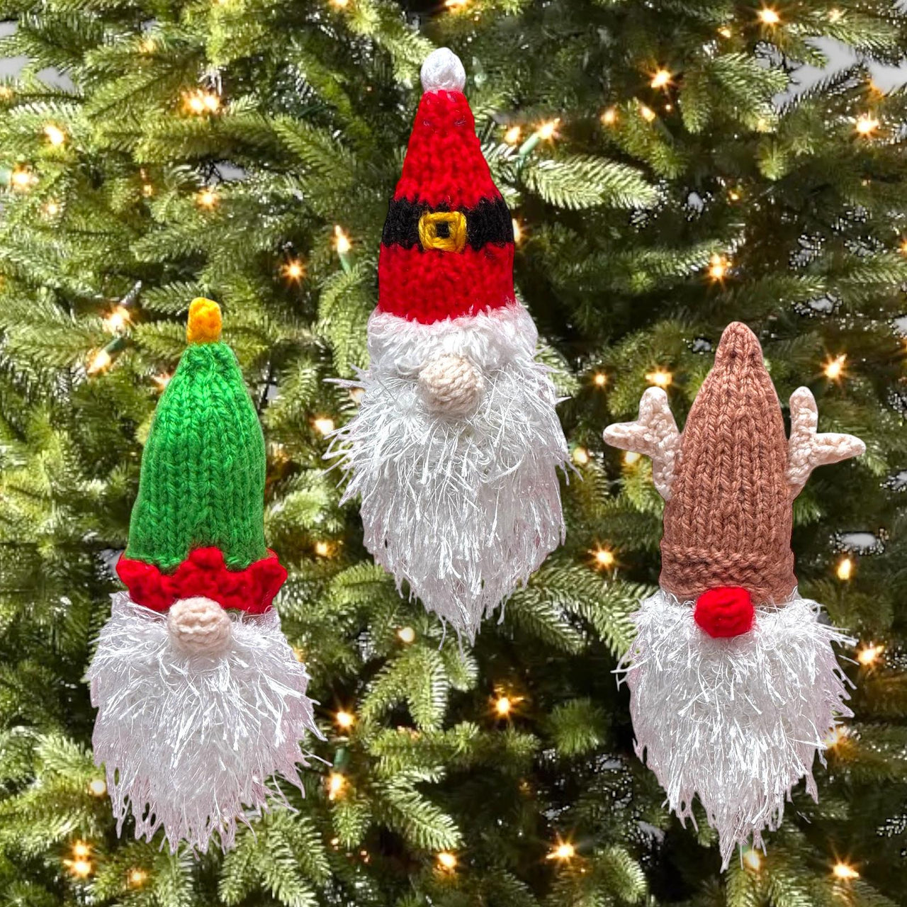 Christmas Gonk Gnome Tree Decorations 10 cms