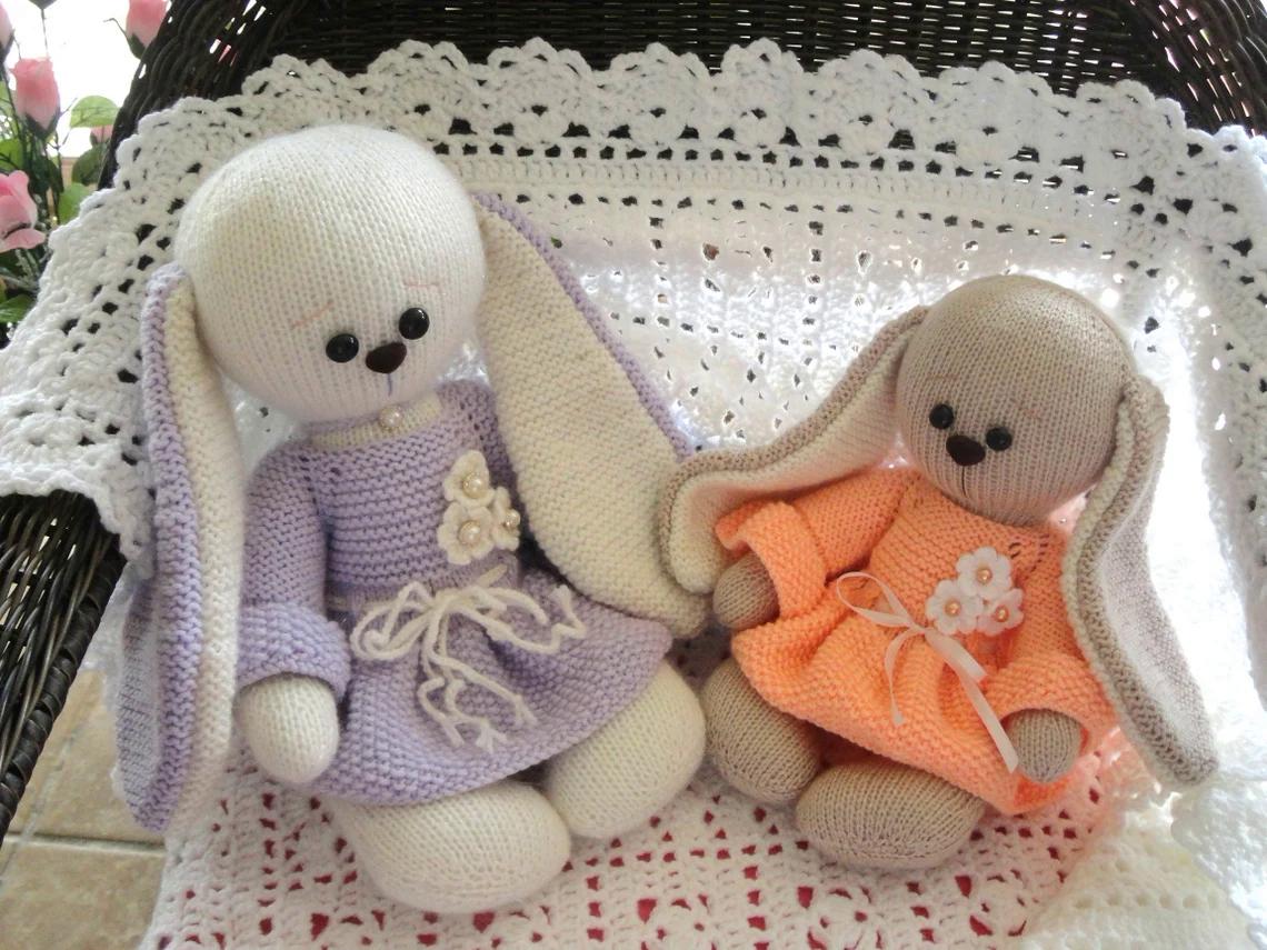 Knitting PATTERN Bunny Rabbit Toy Animal