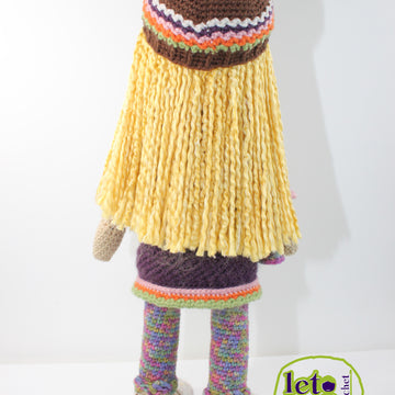 Crochet Doll Pattern, Amigurumi doll pattern, Large doll, 21"/53cm, Gabi