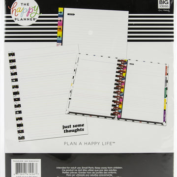Happy Planner Big Full Sheet Fill Paper 40/Pkg - Notes Multi Stripe, Student