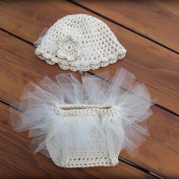 Tutu Diaper Cover and Hat Photo Prop Pattern