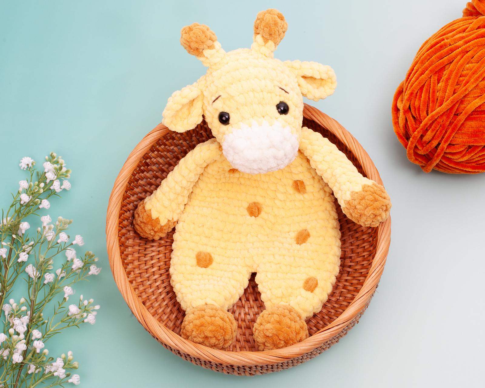 Giraffe lovey crochet pattern