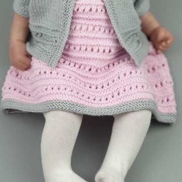 Scarlett Baby Dress knitting pattern 18" chest
