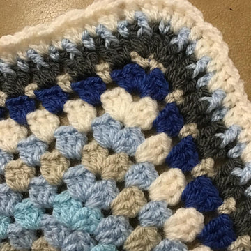 Granny Square Temperature Blanket