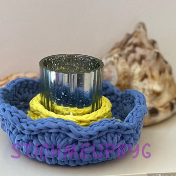 Tea light candle holder/trinket dish pattern