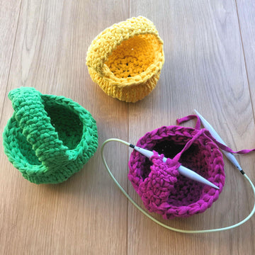 Recycled Tape Mini Baskets